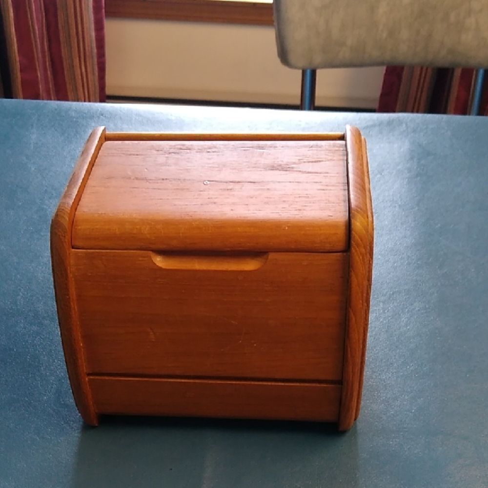 Wooden Recipe Box Goodwood stamp Cottagecore Grandmacore Countrycore